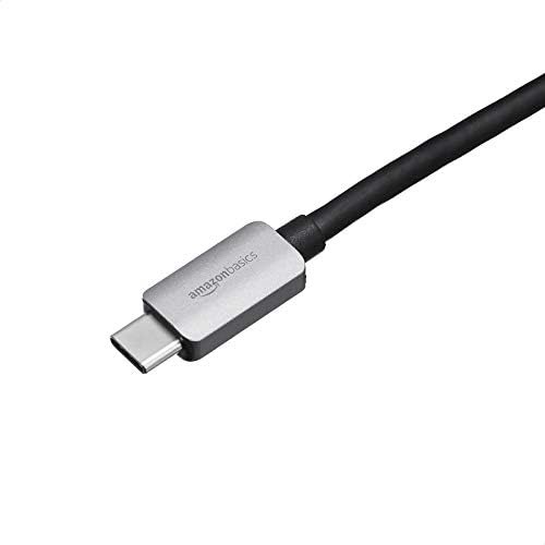 Discover Enhanced Connectivity with the Amazon Basics 4-in-1 USB C Adapter – HDMI, Ethernet, USB 3.0, and 100 W Power Delivery, Compact Gray Hub for Seamless Device Integration and High-Speed Performance