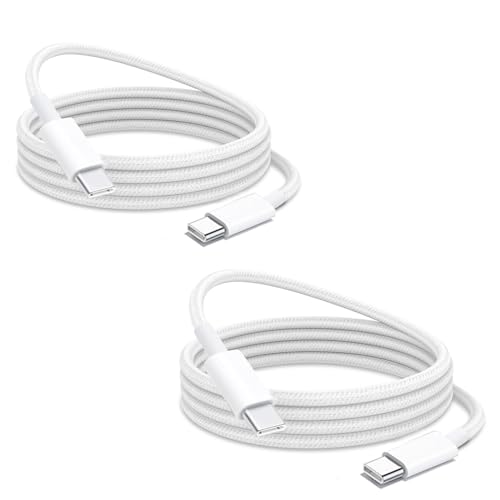 Dual Pack Braided USB C Charging Cables for Apple Magic Keyboard, Mouse, i Pad & Magic Trackpad – Superior Durability & Fast Charging Performance for Universal Compatibility