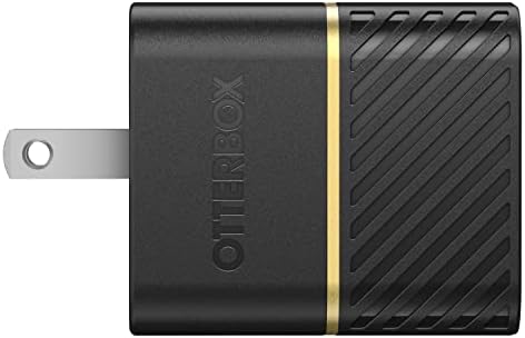 Otter Box 30 W USB-C Wall Charger with 1 M USB-C to C Cable – Sleek Black Shimmer Design for Rapid Device Charging and Enhanced Compatibility – Perfect for Smartphones, Tablets, and Laptops – Durable and Portable Power Solution with Ga N Technology