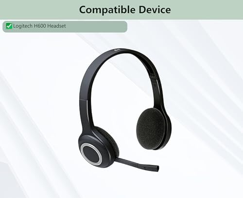 Upgrade Your Listening Experience with Premium Replacement Earpads for Logitech H600 Wireless Headphones – Luxurious Protein Leather & Memory Foam for Superior Comfort and Sound Isolation, Effortless Installation and Long-Lasting Performance