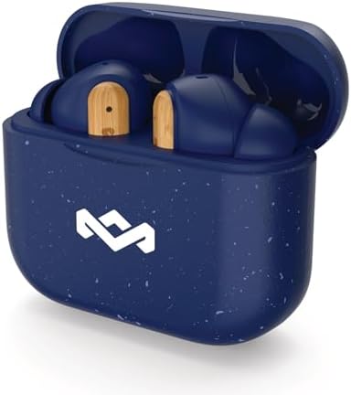 House of Marley Little Bird Eco-Conscious True Wireless Earbuds – Exceptional Audio Quality with Touch Controls, Integrated Mic, 24-Hour Battery Life, and USB-C Fast Charging – Ideal for Gamers and Music Enthusiasts (Red) – Experience Sustainable Sound Innovation for Everyday Use