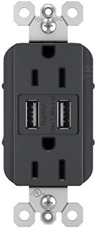 Legrand Radiant Graphite 15 Amp Duplex Outlet with 3.1 A USB Fast Charger – Stylish Tamper-Resistant Receptacle for Safe and Efficient Charging in Contemporary Spaces Experience unparalleled convenience with the Legrand Radiant duplex outlet, featuring a sleek graphite finish and a powerful 3.1 A USB charger. This tamper-resistant receptacle ensures the safety of your loved ones while providing reliable 15 Amp capacity for various devices. Perfectly designed for modern homes and offices, it seamlessly integrates into any decor, enhancing both functionality and aesthetic appeal. With easy installation, you can quickly upgrade your space for a clutter-free charging solution that accommodates multiple devices simultaneously. Crafted from high-quality materials, this durable outlet promises long-lasting performance, making it an essential addition to busy households and work environments. Elevate your charging experience today with this innovative and stylish outlet that combines safety, speed, and modern design.