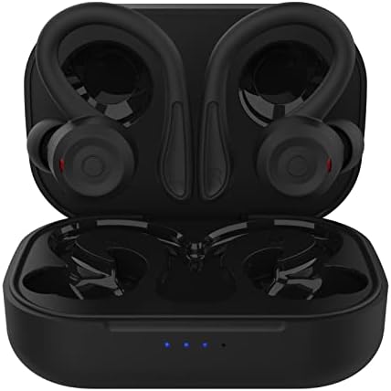 Ultimate Green Wireless Earbuds with Earhooks – Bluetooth 5.1 Noise Cancelling Sports Headphones, Waterproof Design for Secure Fit During Workouts, Compact Earphones for Enhanced Sound Quality and Durability