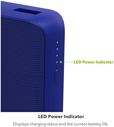 Mophie Power Boost XL 20,000 m Ah Portable Charger – Cobalt – High-Capacity USB-C Power Bank for Multi-Device Charging with Fast Recharge Technology – Stylish and Lightweight Power Station for On-the-Go Use