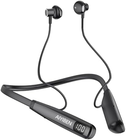 Unleash Your Workout Potential with Y10 Neckband Bluetooth Earbuds: 100-Hour Playtime, Waterproof Design, and Advanced Noise-Canceling Technology for Ultimate Comfort and Focus During Exercise – Ergonomically Crafted with Integrated Mic for Effortless Connectivity and Unmatched Sound Quality