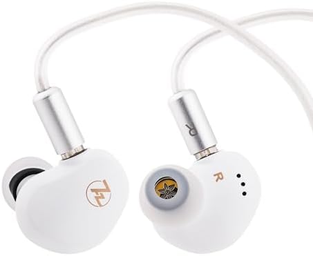 Linsoul 7 HZ G1 Premium Wired In-Ear Monitors – Cutting-Edge 10 mm DLC Dynamic Drivers for Unmatched Sound Precision, Removable OFC Silver-Plated Cable for Longevity, Comfortable Ergonomic Design for Extended Use, Versatile 3.5 mm Jack Compatibility, Elegant Black Finish Perfect for Audiophiles and Gamers Seeking Exceptional Audio Performance