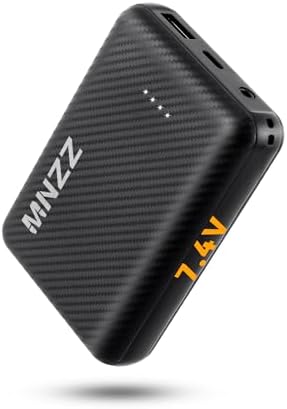 Ultimate MNZZ 7.4 V 10,000 m Ah Portable Power Bank – Fast Charging Battery Charger for Graphene Heated Jackets and Vests, Compact Design with Type-C Input/Output, Ideal for Outdoor Adventures and Device Compatibility