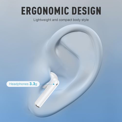 ZIPFORCE Bluetooth 5.3 True Wireless Earbuds with ENC Microphones – IPX6 Waterproof, Lightweight Design, 40-Hour Playtime, Touch Control Headphones for Seamless Audio Experience and Crystal-Clear Calls