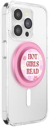 Mag Safe-Compatible Pop Socket Phone Grip & Stand – “Curled Up with a Good Book” – Secure Magnetic Hold for Hands-Free Viewing, Effortless Wireless Charging, Lightweight Portable Design, Ideal for Streaming & Reading