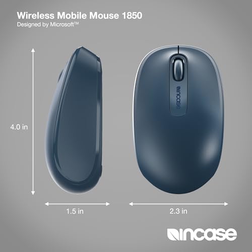 Light Orchid Incase Wireless Mobile Mouse 1850 – Microsoft-Designed, Ambidextrous Comfort, 6-Month Battery for Ultimate Portability, Nano Transceiver for Seamless Connectivity, Compatible with Mac & Windows 8/10/11 – Elevate Your Productivity and Style