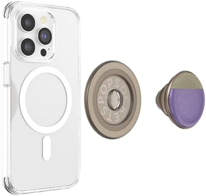 Stylish Dusty Rose Magnetic Phone Grip & Stand for i Phone Mag Safe – Secure Pop Socket with Kickstand for Effortless Hands-Free Viewing and Seamless Wireless Charging – Enhance Your Mobile Experience with Chic Functionality and Personalization Options