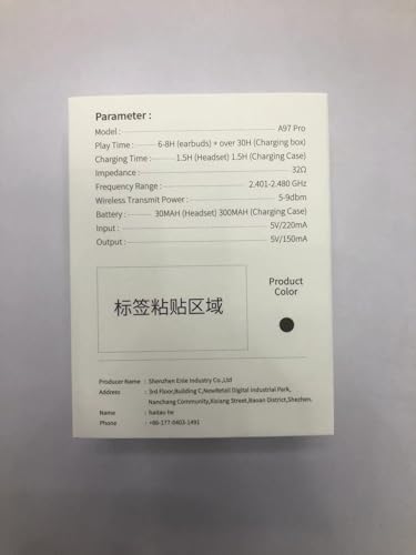 Bluetooth 5.3 Wireless Earbuds with Deep Bass – 40-Hour Playtime, IP7 Waterproof, and 4 HD Mics for Exceptional Call Clarity – Lightweight Design for Active Lifestyles – Perfect for Android & i OS Devices – Elevate Your Audio Experience