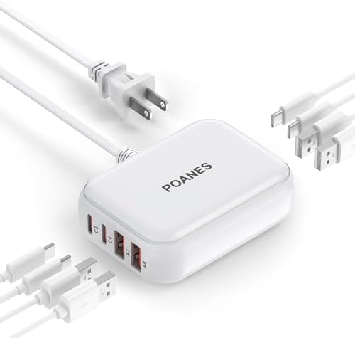 Ultimate 8-Port USB Charging Hub with PD20 W Fast Charging – Compact Multi-Device Power Station for Travel, Home, and Camping – Versatile USB-C & USB-A Ports for Rapid Device Compatibility and Safety Features
