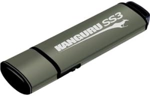 Kanguru Flash Blu30 64 GB USB Flash Drive – Ultimate Data Security with Physical Write Protection – Lightning-Fast USB 3.0 Transfer Speeds for Professionals and Students – Sleek, Portable Design for Easy File Management and Enhanced Compatibility