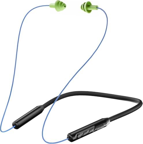 MIPEACE Bluetooth Neckband Earbuds with 29 d B Noise Cancellation – 19+ Hours Long Battery Life, IPX5 Sweatproof Design for Active Lifestyles – Ergonomic Wireless Earplugs with Seamless Connectivity and User-Friendly Controls in Stylish Gray
