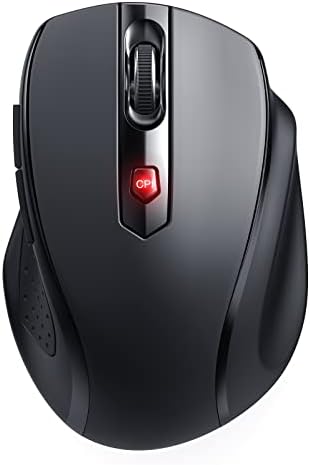 Elevate Your Workflow with the D-09 Wireless Mouse – Ergonomic USB Cordless Design, 5-Level 2400 DPI Precision, 16-Month Battery Life, Perfect for PC, Mac, and Chromebook Users – Convenient 2-Pack for Enhanced Productivity and Ultimate Comfort
