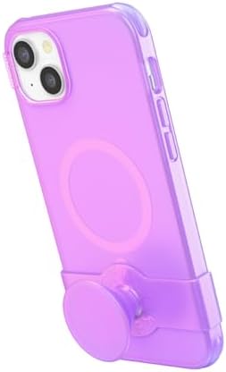 Pop Sockets i Phone 14 Pro Case with Integrated Slidable Grip & Kickstand – Pink Opalescent – Ultimate Wireless Charging Compatibility, 10 ft Drop Protection, and Easy Mag Safe Integration for Enhanced Mobile Experience