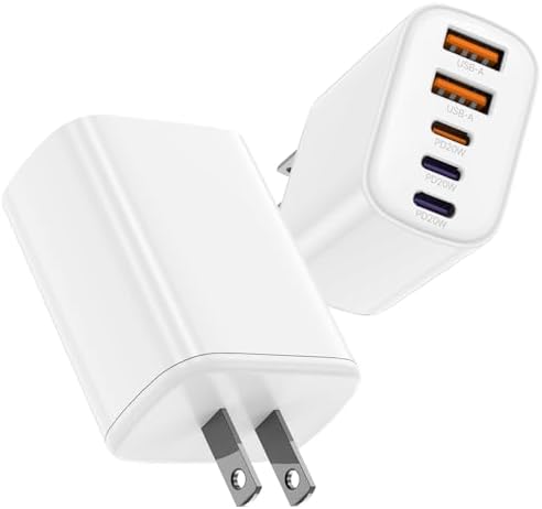 Fast Charging Multi-Port USB C Power Adapter – 5-Port 40 W Wall Charger for i Phone 16 Pro Max, 16 Pro, 15 Pro Max, and More – Compact Cube Design with 3 USB-C and 2 USB-A Ports – Ideal for Efficient Device Charging in Homes and Offices – Built-in Safety Features for Overcharging Protection – Perfect for Busy Professionals and Families