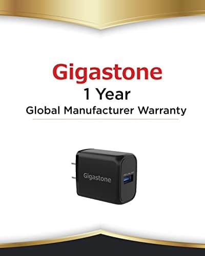 Gigastone 18 W Quick Charge 3.0 USB Charger 4-Pack – Ultra-Fast Qualcomm Certified Wall Adapter Compatible with i Phone, Samsung Galaxy, LG, HTC, Nexus & Qi Wireless Devices – Compact & Reliable Power Solution for Home & Travel