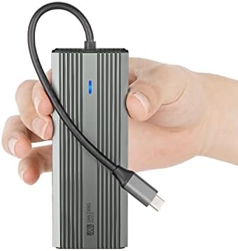 Upgrade Your Connectivity with SANZANG 8-in-1 USB-C Docking Station – 4 K@60 Hz HDMI, 100 W Pass-Through Charging, 1 Gbps Ethernet & Dual SD/TF Slots for Effortless File Transfers – Ideal USB Hub for Mac Book Users Seeking Enhanced Speed and Compatibility