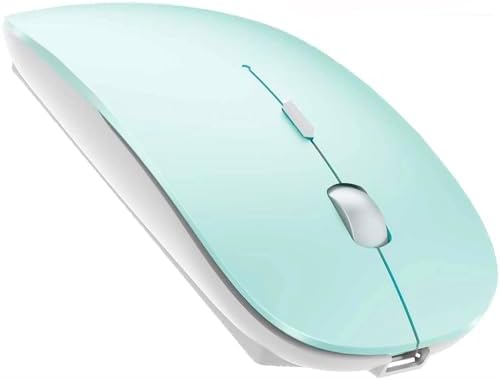 Sleek Bluetooth Wireless Mouse for Mac, Windows & i Pad – Ergonomic Design, High-Precision Navigation, Rechargeable & Dual-Mode Compatibility (Gray & Black) – Elevate Your Productivity with Clutter-Free Connectivity