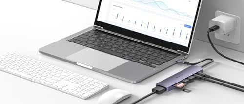 Transform Your Mac Book Pro into a Powerhouse with Our 4 K60 Hz USB C Hub – Ultimate Multi-Port Adapter for Lightning-Fast Data Transfers, PD 100 W Rapid Charging, and Dual SD/TF Card Readers – Ideal for Professionals and Creative Minds