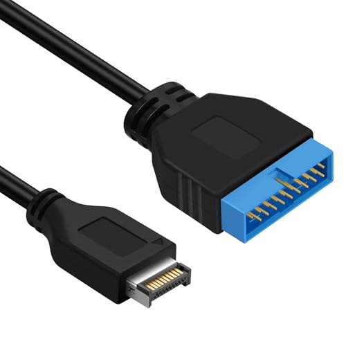 USB Type C 3.1 Panel Mount Adapter Cable 0.6FT, USB C Gen 2 Male to Female 10Gbps Data Cable with Mount Screw for MacBook Tablet, Mobile Phone, Hard Disk Drive – Enhanced Compatibility and Speed