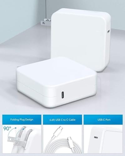 High-Speed 118 W USB-C Power Adapter for Mac Book Pro & Air (2021-2024) – Enhanced Compatibility with 7.2 ft Cable, Fast Charging for M1, M2, M3, M4 Models, Universal Device Support, Safety Features Included