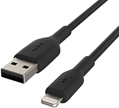 Belkin Boost Charge 9.8 ft Lightning Cable – MFi Certified Apple i Phone Charger for Fast, Convenient Charging – Durable & Tangle-Free USB to Lightning Cord in Sleek White Design – Perfect Length for Uninterrupted Use – Elevate Your Apple Device Experience