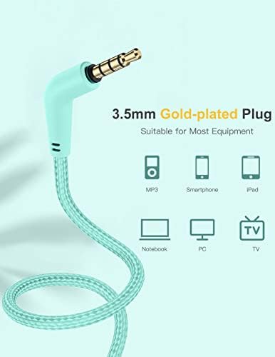 Premium Kids Over-Ear Headphones with Built-In Microphone – Safe Volume Control, Lightweight Dark Green Design for Online Learning & Travel, HD Sound Quality, Collaborative Audio Sharing Feature for Enhanced Learning Experiences