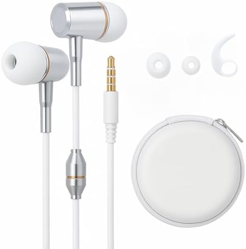 Experience Superior Sound Safety with Air Tube Headphones – EMF-Free Earbuds Featuring 3.5 mm Jack, Built-in Microphone & Volume Control, Comfortable Fit with Multiple Ear Tips, and Stylish Carry Case for Effortless Portability – The Ultimate Choice for Health-Conscious Audiophiles