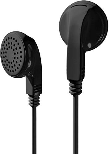 Maeline 100-Pack Premium Bulk Earphones – Versatile 3.5 mm Black Earbuds for Universal Compatibility and Enhanced Audio Experience – Perfect for Events, Businesses, and Personal Use – Tangle-Free Design with Comfortable Silicone Tips