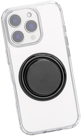 Enhance Your Smartphone Experience with the FAB POPS Magnetic Black Mag Safe Phone Grip & Kickstand – Effortless Wireless Charging, Adapter Ring for Universal Compatibility, and Ultimate Functionality for Daily Use