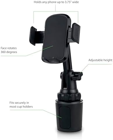 Revolutionary Adjustable Car Cup Phone Holder IGC #CC01 – The Ultimate Hands-Free Driving Companion for All Smartphones Experience unparalleled convenience and safety with the Revolutionary Adjustable Car Cup Phone Holder IGC #CC01, designed to enhance your driving experience. This state-of-the-art hands-free accessory securely cradles your smartphone, allowing for effortless navigation, calling, and music streaming without compromising your focus on the road. Featuring an innovative adjustable base for universal compatibility with various cup holders, this mount guarantees stability for every journey. Its 360-degree rotation ensures you can achieve the ideal viewing angle, promoting comfort and safety while on the go. Engineered for easy one-handed operation, this phone holder allows quick access to your device, minimizing distractions. Built from premium, durable materials, the IGC #CC01 is easy to maintain—simply wipe it clean to keep it looking new. Elevate your automotive experience with this essential and stylish phone holder, the perfect choice for drivers who prioritize efficiency and safety.
