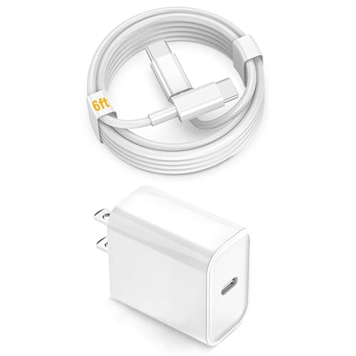 Dual 20 W USB-C Fast Charger Kit for i Pad – 2 Pack with 10 FT Charging Cables for i Pad Pro, Air, Mini – Rapid Power Adapter for Enhanced Performance and Portability
