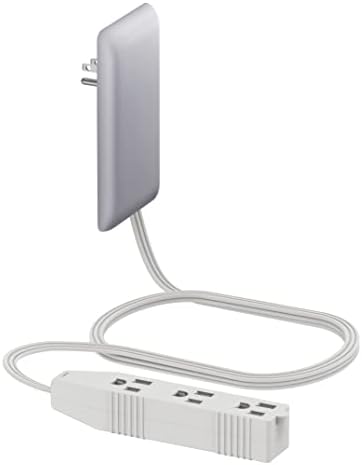 LIDER Ultra-Thin Flat-Face Outlet Extender with 3 Receptacles – Space-Saving Power Strip with 3 ft Cord, ETL-Listed for Safety, Sleek White Design for Modern Interiors – Perfect Solution for Enhanced Device Charging and Versatile Placement