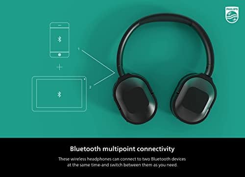 Philips H6506 Bluetooth Over-Ear Headphones – Immersive Sound with 30-Hour Battery Life, Exceptional Active Noise Cancellation, and Effortless Multipoint Connectivity for Seamless Device Transition – Ideal for Music Lovers and Busy Professionals