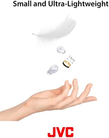 JVC Gumy Mini True Wireless Earbuds – Ultra-Light Bluetooth Headphones with Neodymium Drivers, 23-Hour Battery for Uninterrupted Music, IPX4 Water-Resistant Design Perfect for Active Lifestyles, Effortless Device Pairing for On-the-Go Listening
