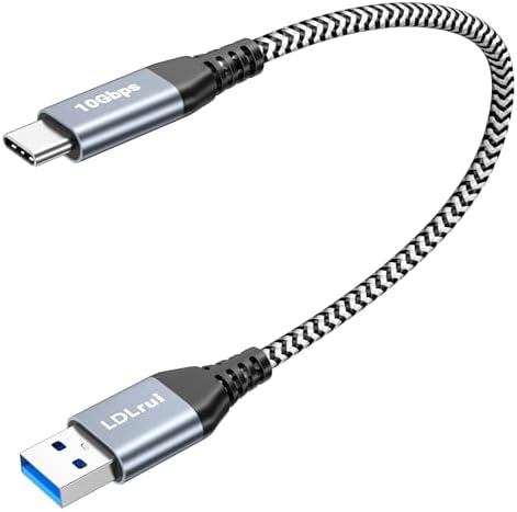10 FT Braided USB-C Cable for High-Speed Data Transfer and Fast Charging – 10 Gbps USB 3.2 Gen 2 Type C Charger Cord Compatible with Oculus Quest 2, i Phone 16/15 Pro, Samsung Galaxy S23/S22/S21/S20, Moto G9, Pixel 8/7 – Durable and Versatile Connectivity Solution