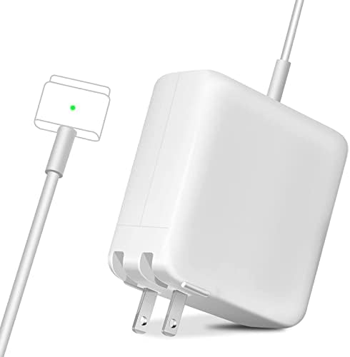 High-Performance 85 W Mac Book Pro Charger with T-Tip Magnetic Connector – Compatible Replacement Power Adapter for 13″ to 15″ Retina Models Post-2012 – Fast Charging, Enhanced Safety Features & Portable Design for Home or Travel
