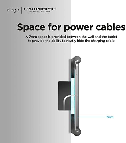 Elevate Your Smart Home with the Elago Wall Mount for i Pads – Stylish and Functional Tablet Stand with Scratch-Free Protection, Effortless Installation, and Integrated Cable Management – Compatible with Mini, Air, and Pro Models for Seamless Home Kit Integration and Enhanced Aesthetics