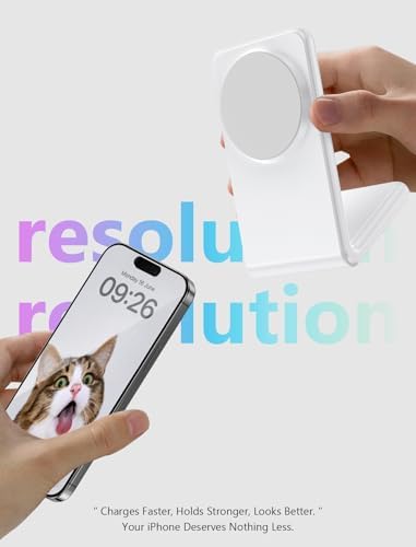 Mag Safe Charger Stand for i Phone 12-16 Series – Fast Magnetic Wireless Charging with Flip & Charge Flexibility – Black – Effortless Compatibility, Enhanced Safety Features, and Durable 1.5 m Braided Cable for Optimal Performance