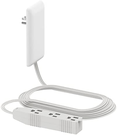 LIDER Ultra-Thin Flat-Face Outlet Extender with 3 Receptacles – Space-Saving Power Strip with 3 ft Cord, ETL-Listed for Safety, Sleek White Design for Modern Interiors – Perfect Solution for Enhanced Device Charging and Versatile Placement