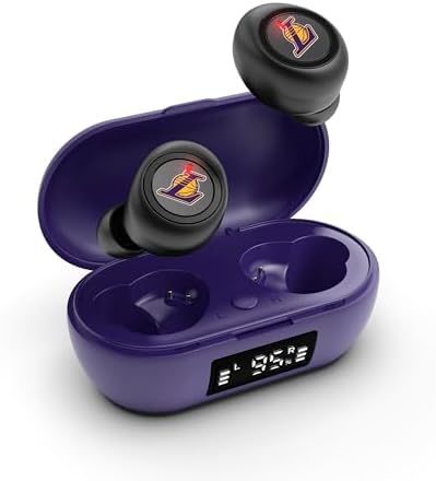 Elevate Your Game Day Experience with SOAR NBA True Wireless Earbuds v.7 – Premium Bluetooth 5.0 Headphones for Los Angeles Lakers Fans, Delivering Unmatched Sound Quality and Ultimate Convenience for Every Sports Enthusiast