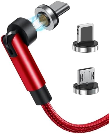 Transform Your Charging Routine with the 7-Pin Magnetic USB C Cable – Ultra-Fast 3 A Phone Charger Featuring 360° Rotating Connector for Effortless Use, Compatibility with Android & i OS Devices, and Durable Construction for Everyday Reliability – Includes Two Versatile Cables for Home and Travel Convenience