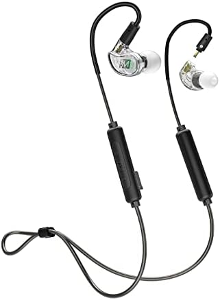 MEE audio M6 PRO In-Ear Monitor Headphones – 2 nd Gen Model with Superior Sound Quality, Customizable Fit Memory Wire Earhooks, and Durable Replaceable Cables for Professional Musicians – Noise Isolation Earbuds with Dual Cord Options (Black) – Perfect for Live Performances and Studio Recording