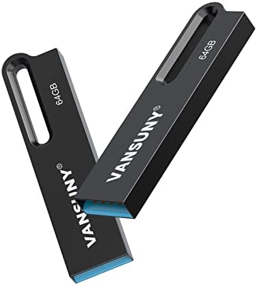 Vansuny 256 GB USB 3.0 Flash Drive – Ultra-Fast Waterproof Metal Memory Stick for Seamless Data Transfer Across All Devices, Perfect Portable Solution for Professionals & Everyday Users