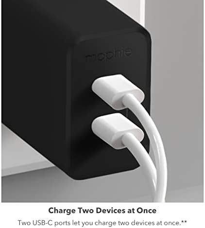 Mophie Speedport 20 W USB-C Fast Charger – Compact Ga N Technology Power Adapter for Mac Book Pro 13, i Phone 16/15/14 Pro, Galaxy S25/S24, Google Pixel 9 – Efficient and Lightweight Charging Solution for On-the-Go Professionals