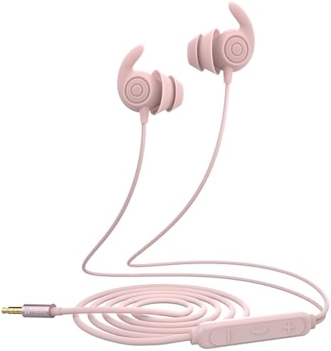Hmusic Sleep Essentials: Ultra-Comfort 3.5 mm Wired Noise-Isolating Earbuds for Deep Relaxation and Travel – Ergonomic Snail Flat Silicone Design for All-Night Use, Perfect for Audiobooks and Meditation