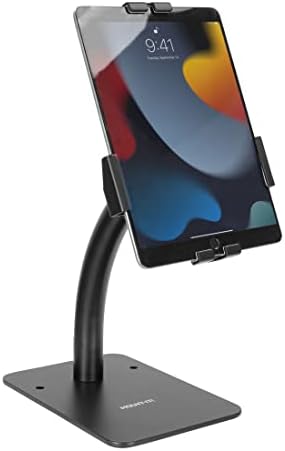 Secure and Engage with Mount-It! Anti-Theft Tablet Kiosk Countertop Stand | Universal Tablet Holder for 7.9″ to 11″ Devices | Durable Retail Display Solution with Adjustable Viewing Angles | Ideal for i Pads and Samsung Tablets | Sleek Black Finish for Enhanced Store Aesthetics